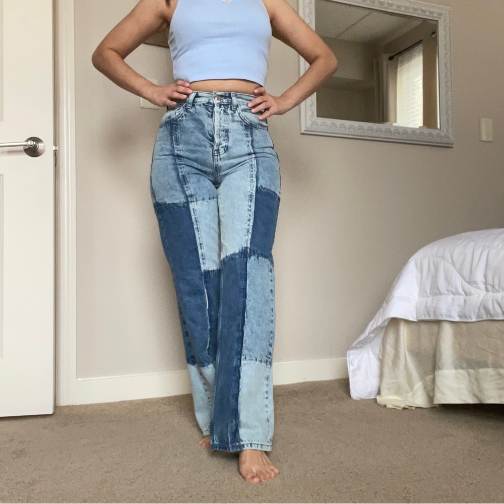Patchwork Topshop Jeans Petite